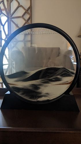 Customer photo review of Moving Sand Glass Art
