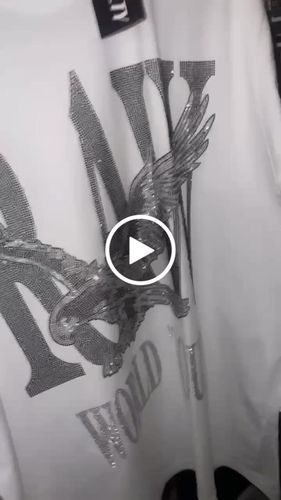 Customer video review of RAW World Tour Black Bling Crew Neck - White