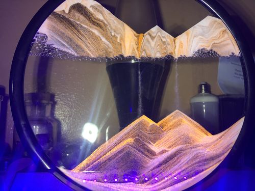 Customer photo review of Moving Sand Glass Art