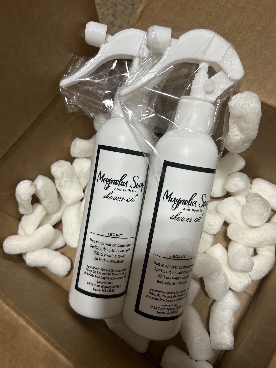 Customer photo review of Shower Oil
