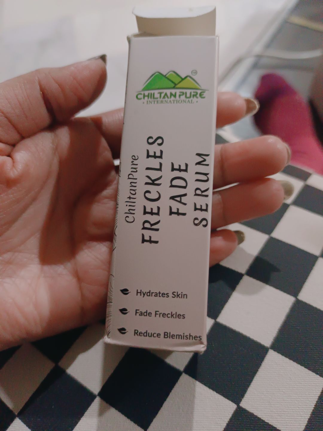 Customer photo review of Freckles Fade Serum – Hydrates Skin, Fade Freckles, Reduce Blemishes & Lighten Pigmentation