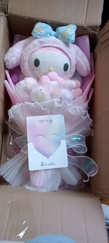 Customer photo review of Sanrio Flower Plush Bouquet