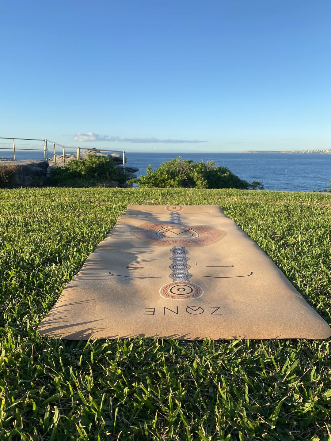 Customer photo review of Listening To Country Cork Yoga Mat