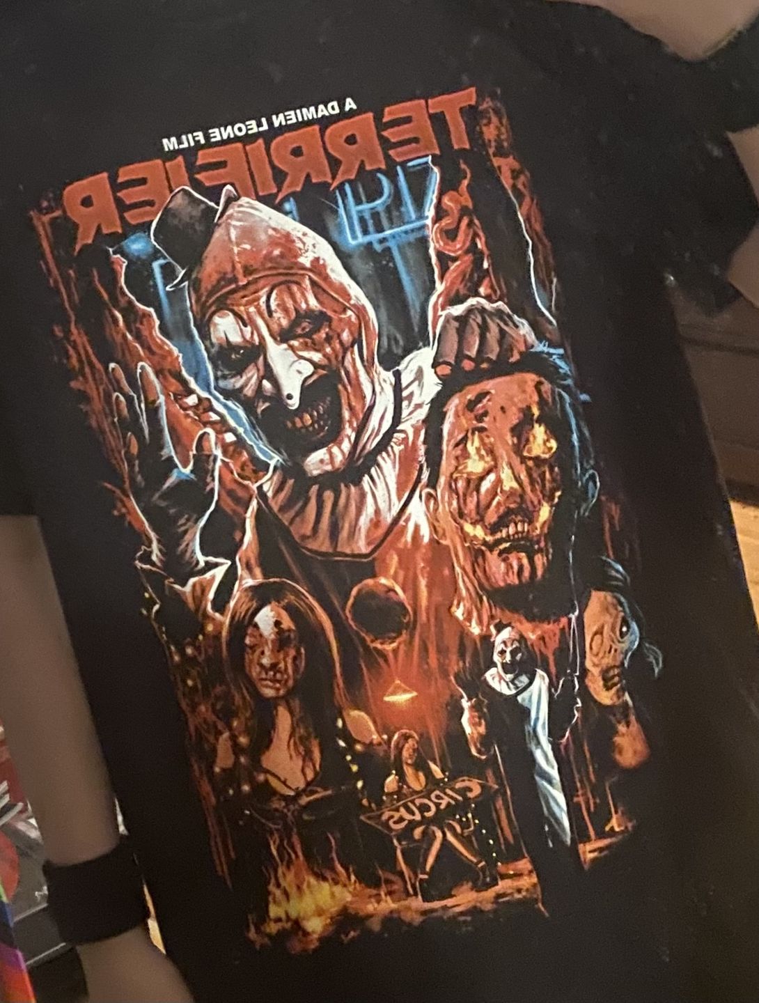 Customer photo review of Terrifier Titan Of Terror T-Shirt