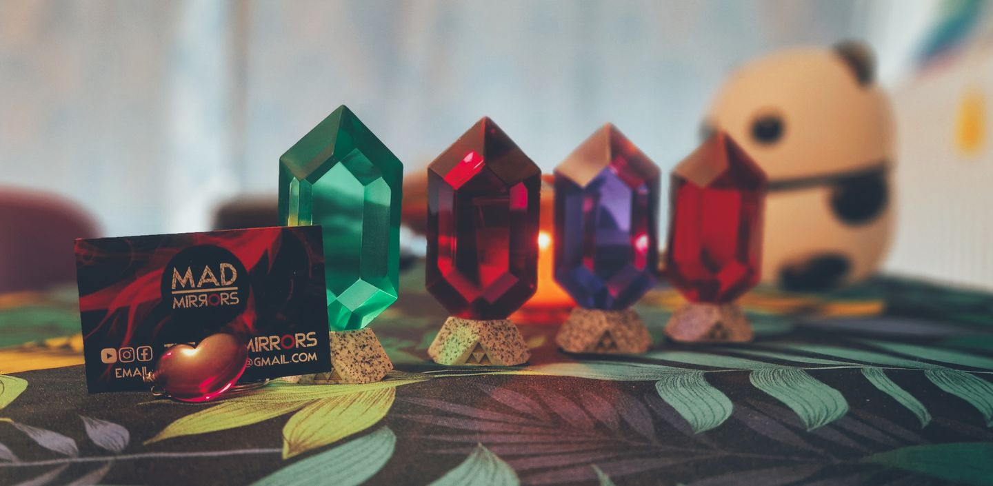 Customer photo review of Rubis Zelda : Ocarina of Time (Vert, Bleu, Rouge, Violet et Noir)