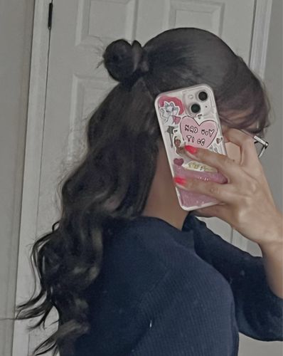 Customer photo review of Moresoo Virgin Hand Made Weft Brazilian Human Hair Bundles Off Black (#1B)