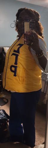 Customer photo review of D9 Greek Puffer Vest