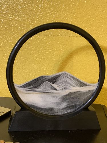 Customer photo review of Moving Sand Glass Art