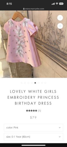 Customer photo review of Baby Girl and Toddler Valentine's Day Dress Vintage Elegant Puffy Princess Dress Birthday Pageant Dress