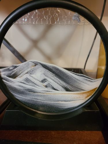 Customer photo review of Moving Sand Glass Art