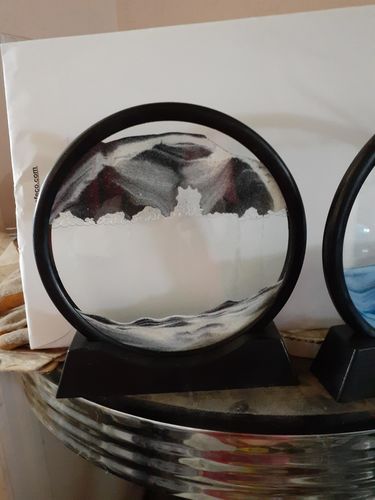 Customer photo review of Moving Sand Glass Art