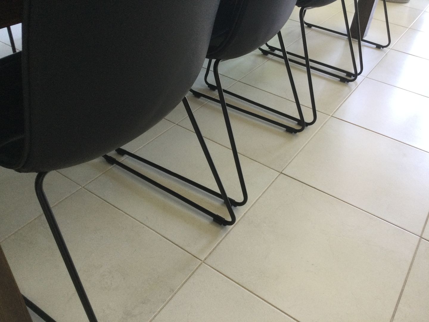 Customer photo review of Black Clip-on Felt Sled Chair Glide - 10-13mm | Floor Protection