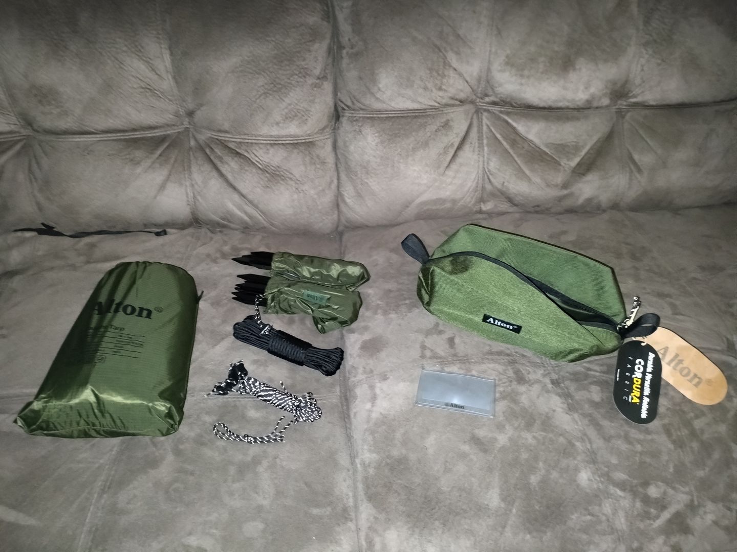 Customer photo review of Ultralight Aluminium Pegs (8 Pack)