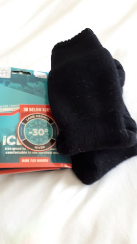 Customer photo review of J.B. Field's Icelandic "30 Below XLR" Merino Wool Thermal Sock