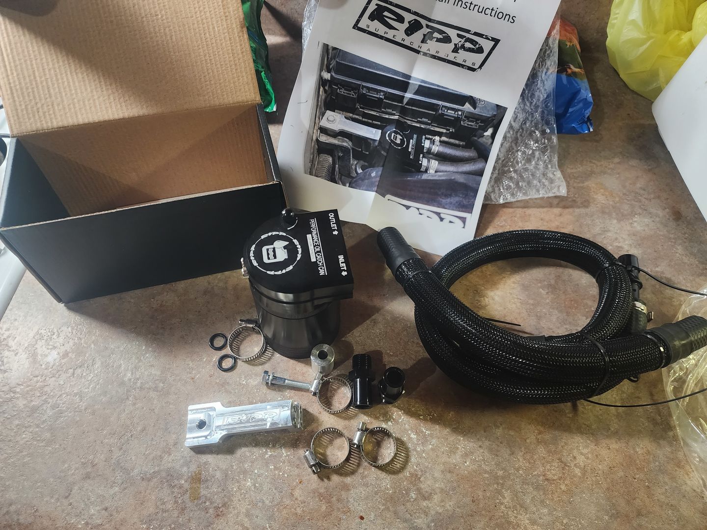 Customer photo review of 2007-2011 Jeep Wrangler 3.8L JK Catch Can Kit