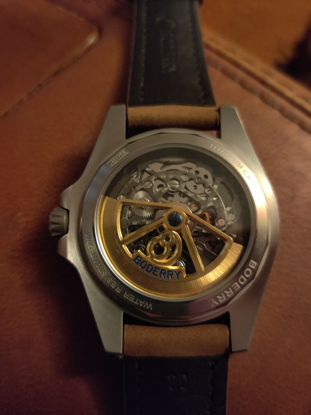 Customer photo review of Mens Automatic 3-hand Titanium Watch | 72 Hrs Power-reserve -Boderry Urban Date