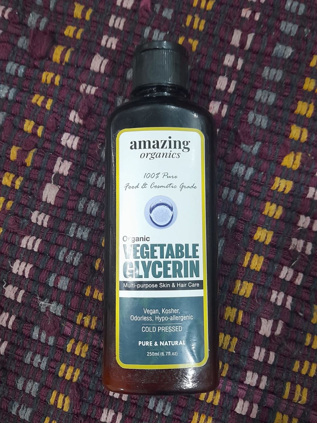 Customer photo review of 100% Pure Liquid Glycerin