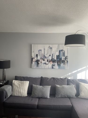 Customer photo review of 'Abstract Toronto' Framed Canvas