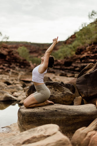 Customer photo review of The Hemp Bike Short in Sand