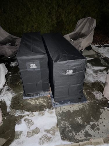 Customer photo review of Winter Covers for 30" Tall Raised Garden Beds