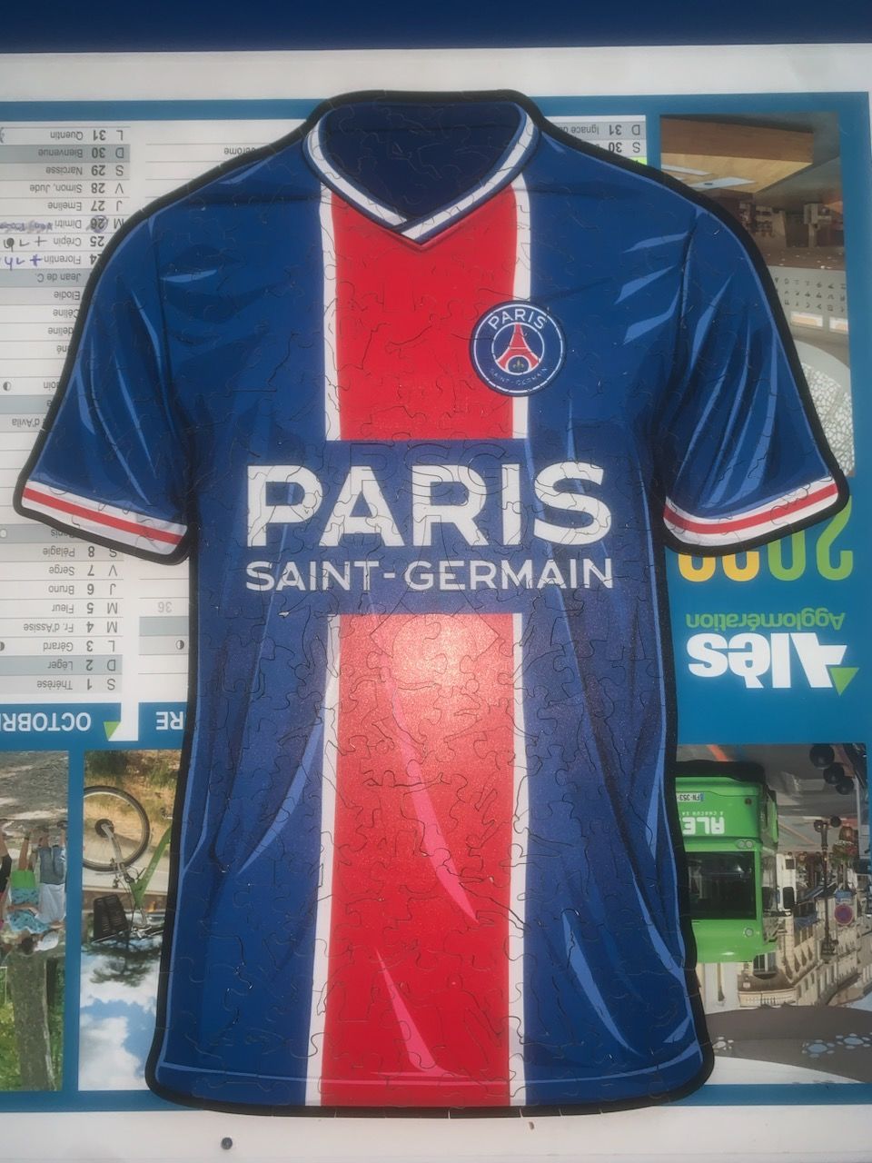 Customer photo review of Maillot PSG® - Puzzle Officiel en Bois