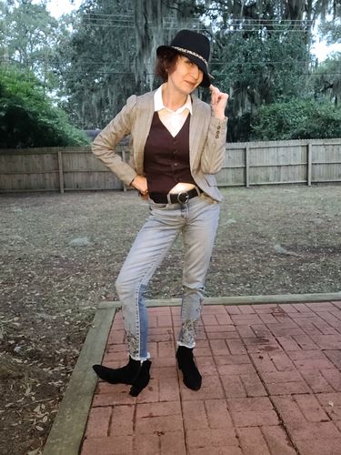 Customer photo review of FINAL SALE - Tim Burton's CORPSE BRIDE™ Victor Vest in Vintage Brown