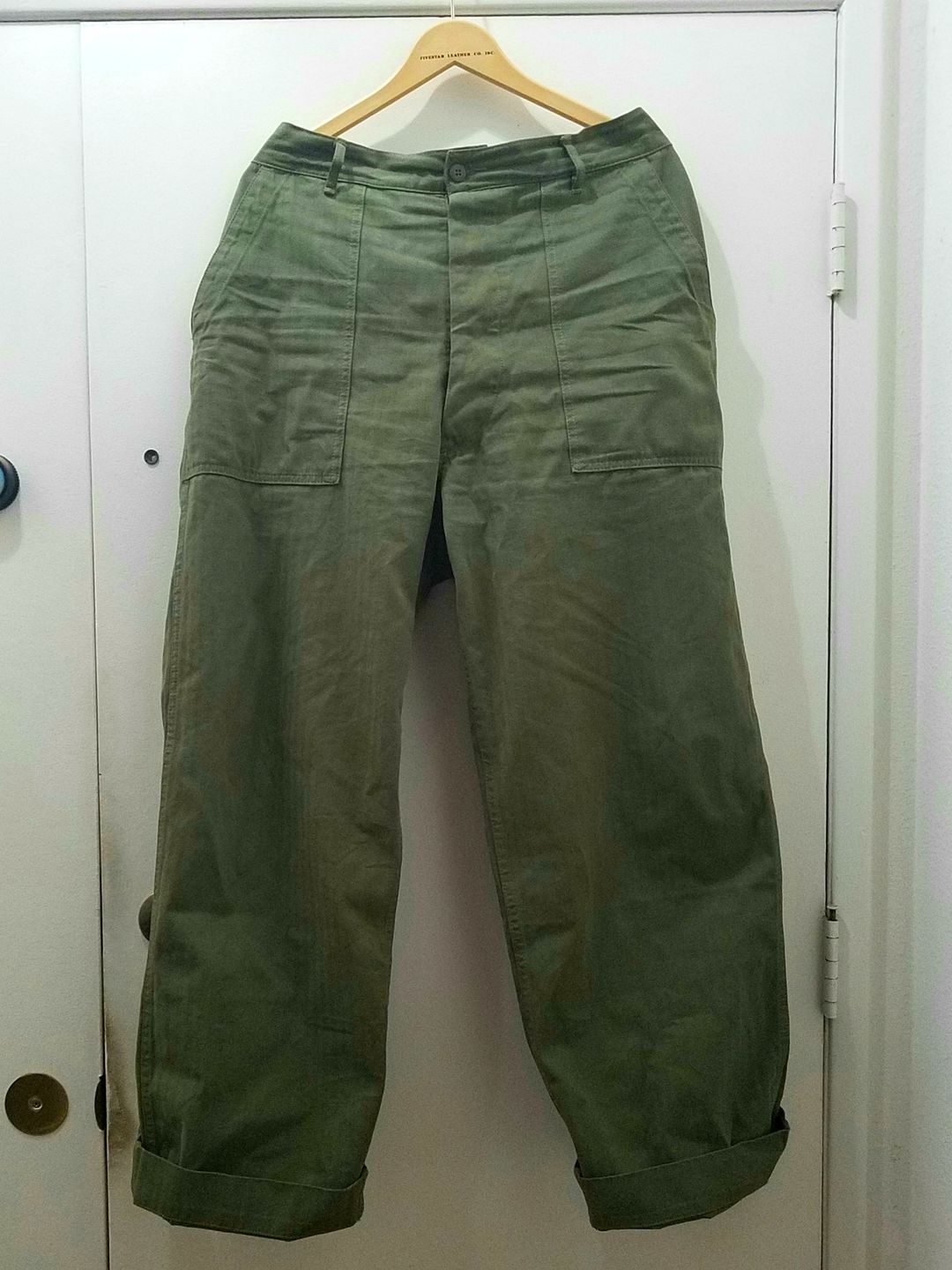 Customer photo review of 1947 1st 838A OD7 Utility Fatigue Pants