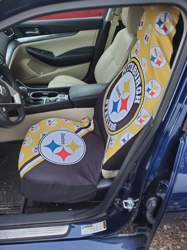 Customer photo review of Pittsburgh Steelers Car Seat Covers Custom Car Accessories For Fans