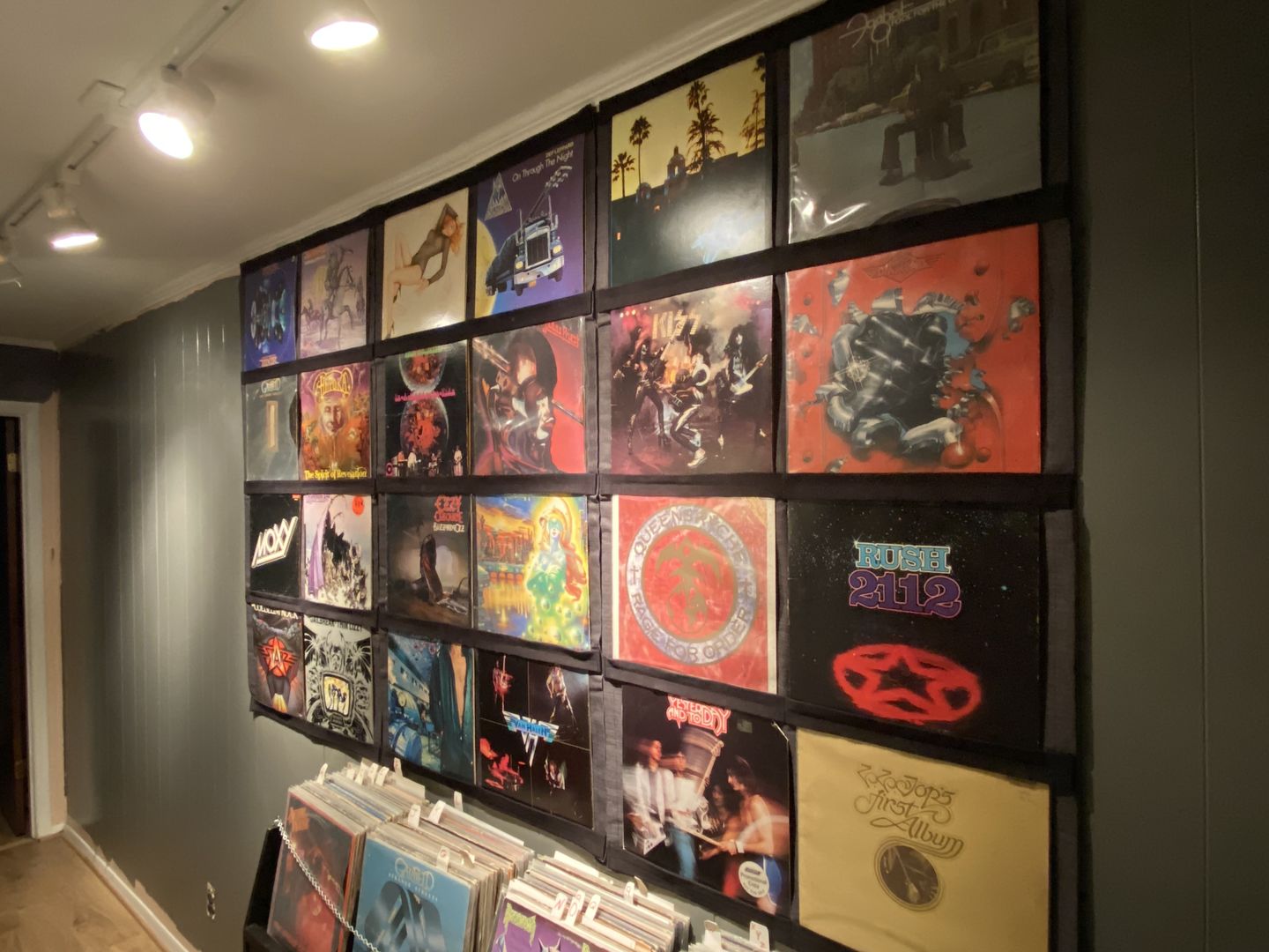 Customer photo review of 12" Vinyl Record Display Frame - LP Wall Storage