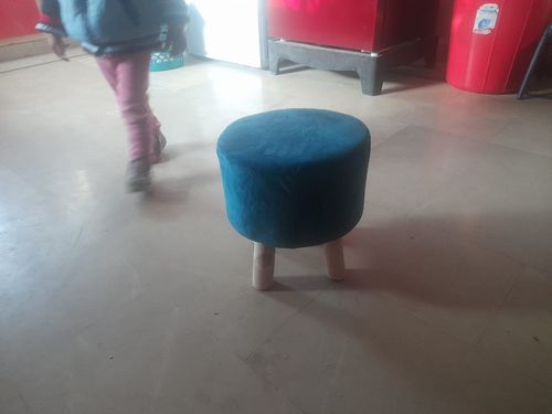 Customer photo review of Wooden stool round shape-549