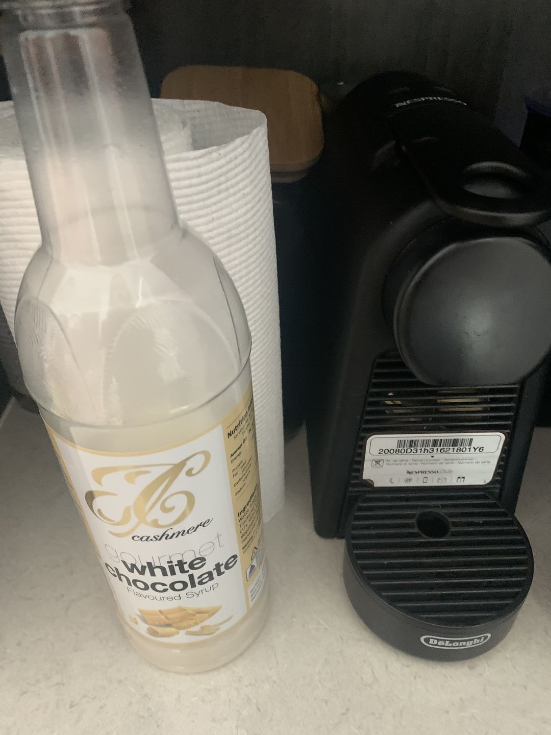 Customer photo review of White Chocolate Coffee Syrup