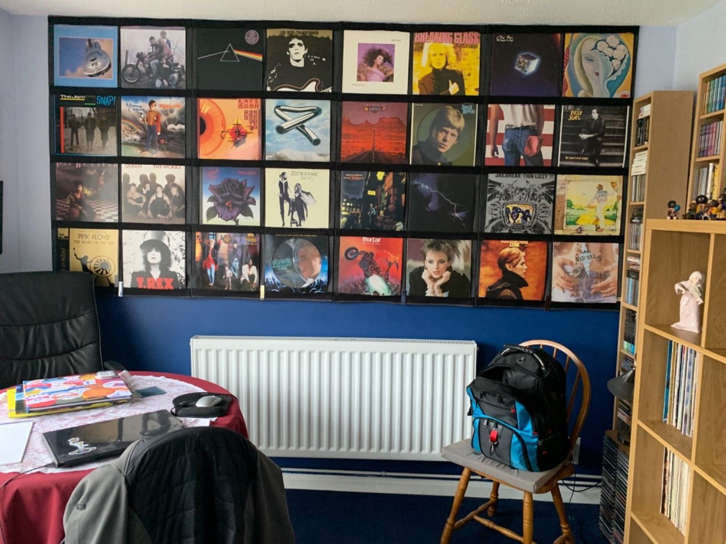 Customer photo review of 12" Vinyl Record Display Frame - LP Wall Storage