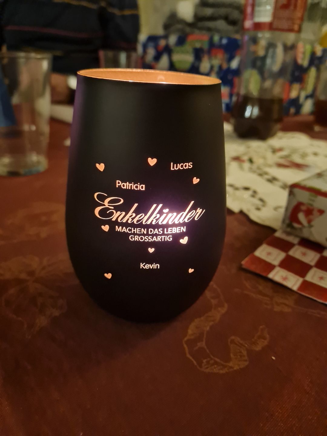 Customer photo review of Meine Enkelkinder - Großeltern-Windlicht