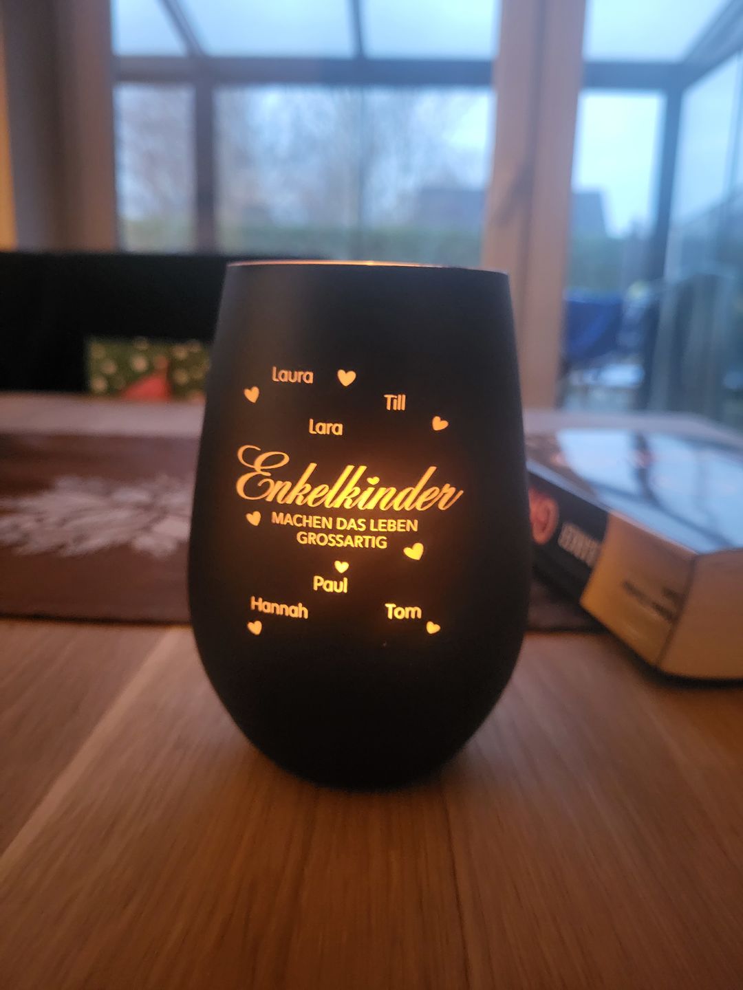 Customer photo review of Meine Enkelkinder - Großeltern-Windlicht