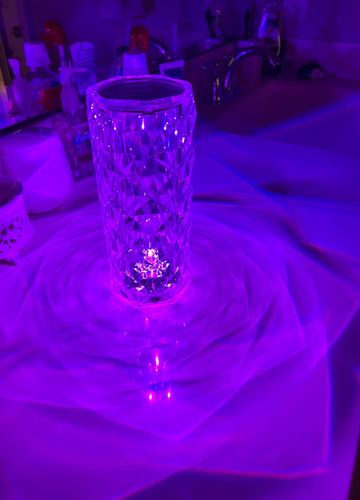 Customer photo review of Crystal Bar Table Light