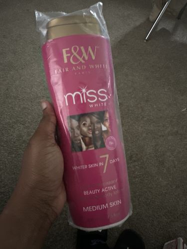 Customer photo review of Fair and White Miss White Body Lightening Lotion 7 days 500ml