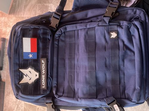 Customer photo review of Gen 3 Blue 45L Backpack