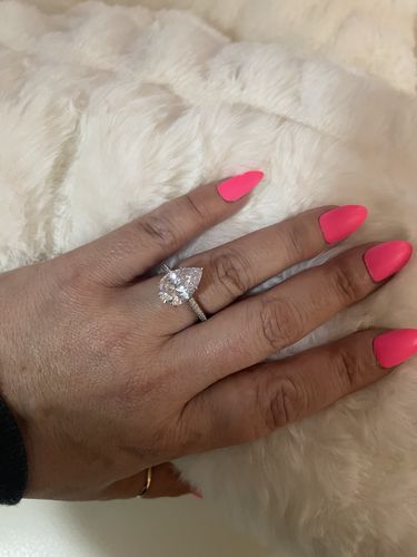 Customer photo review of “So Beverly” Tear Drop ring