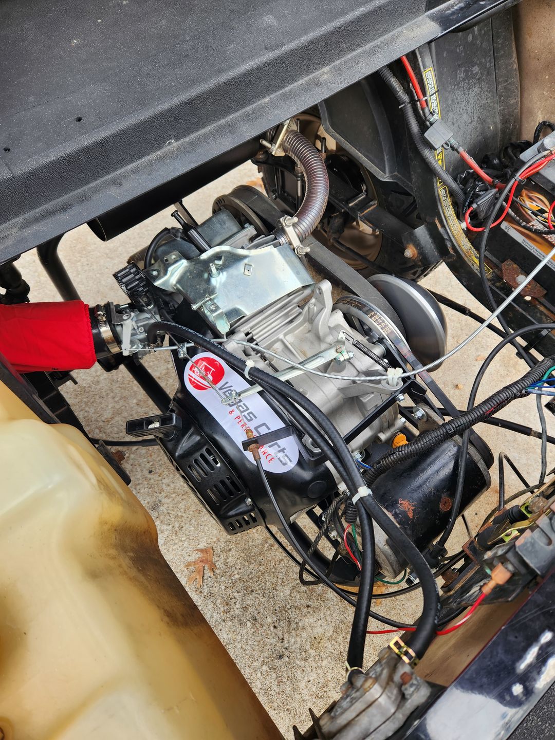 Customer photo review of Predator 13hp Installation Kit for 1994-2008 EZGO TXT & Medalist