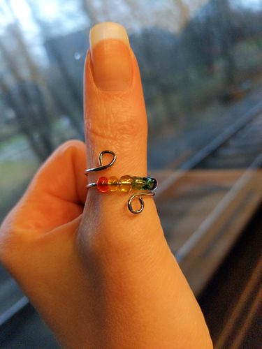 Kundenbewertung mit Foto zu Hakuna Matata Anti-Stress Perlen Ring