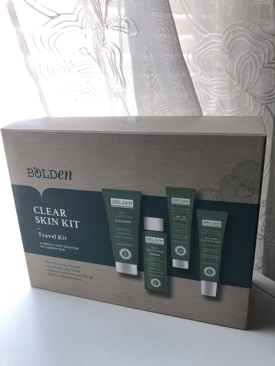 Customer photo review of Bolden Clear Skin Travel Kit