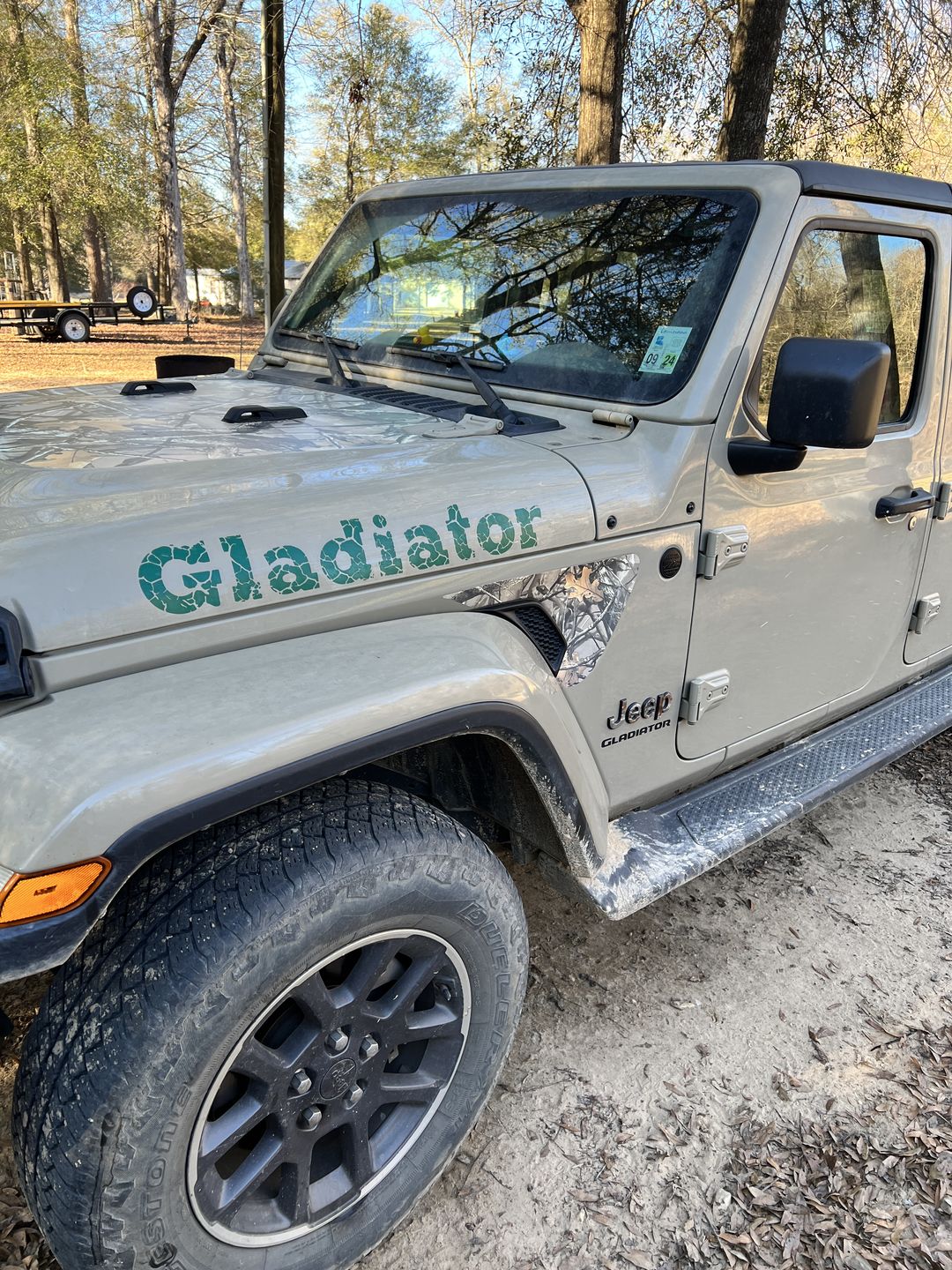 Customer photo review of Design Your Own Fender Vent Premium Wrap Decal for Wrangler and Gladiator