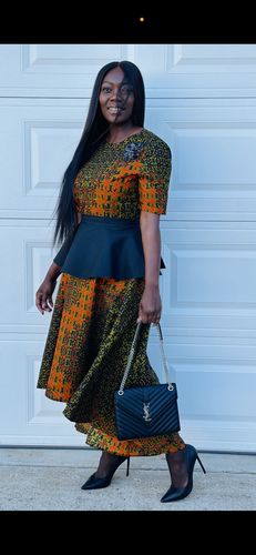 Customer photo review of African Print Taj Dress