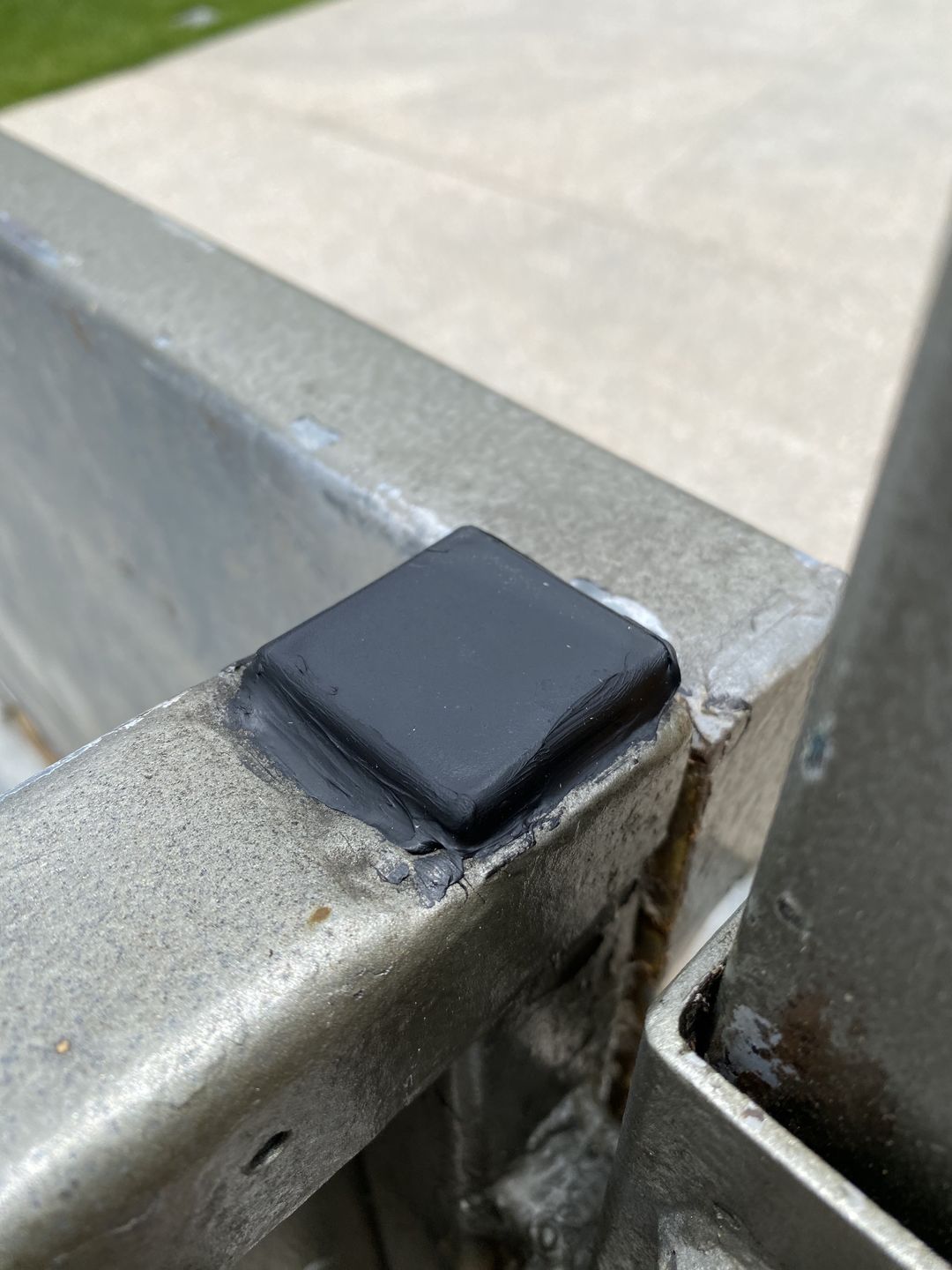 Customer photo review of Internal Square Chair Leg Protectors | Size 8mm to 48mm