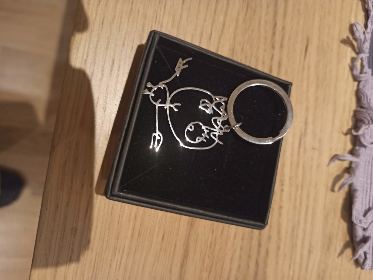 Customer photo review of Children's Drawing As A Necklace Or Pendant