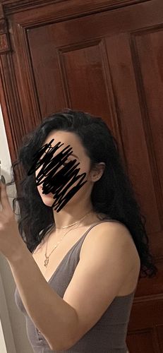 Customer photo review of Nourish & Restore Hair Mask