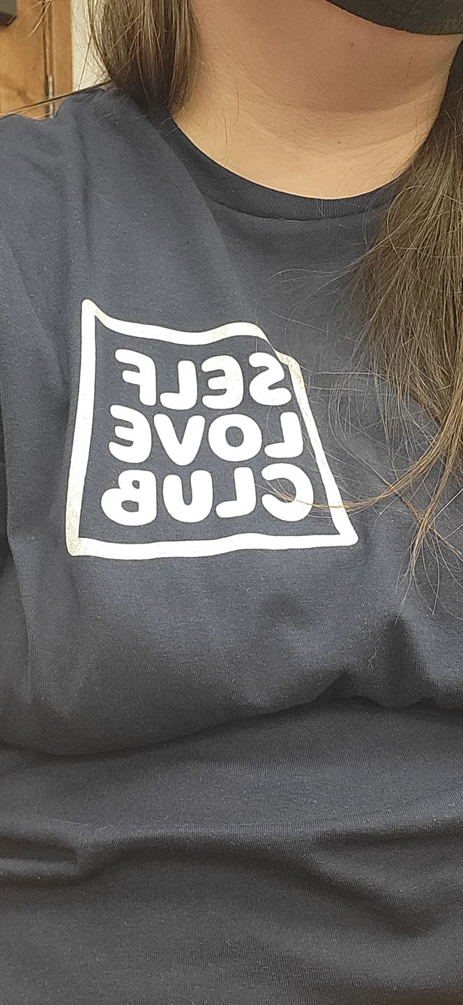 Customer photo review of Self Love Club T-Shirt