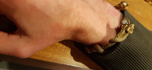 Customer photo review of Snake Cuff Bracelet