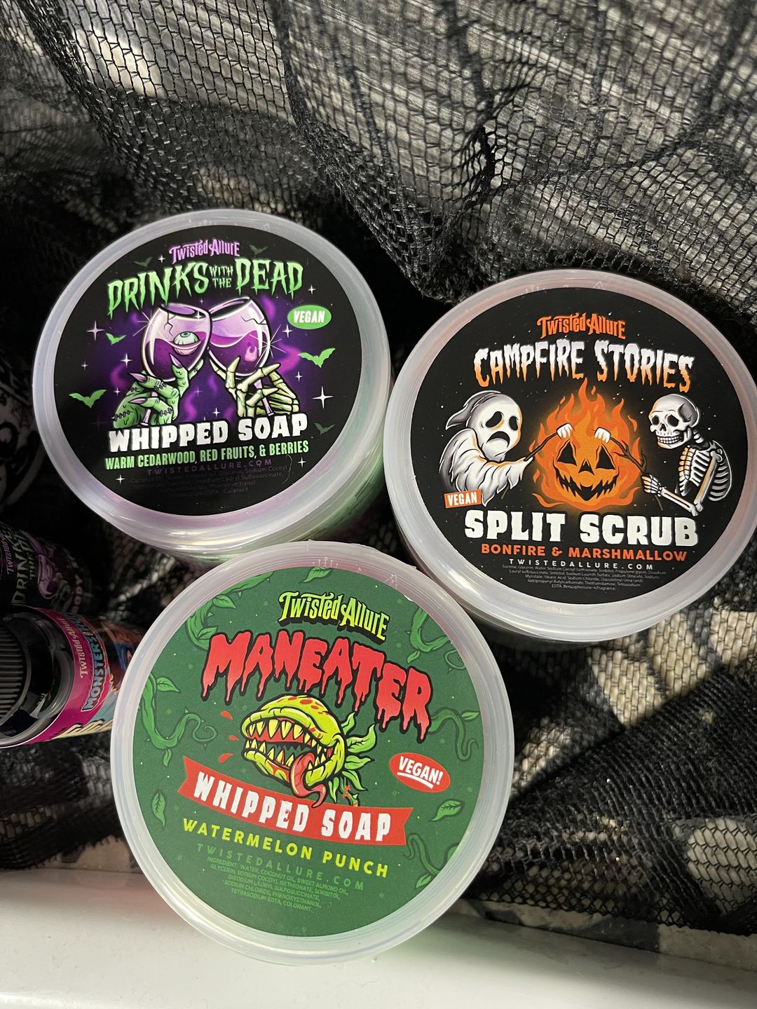 Customer photo review of Drinks with the Dead Whipped Soap (Cedarwood, red fruits & berries)