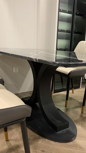 Customer photo review of BERNICE - Bàn ăn nhập khẩu